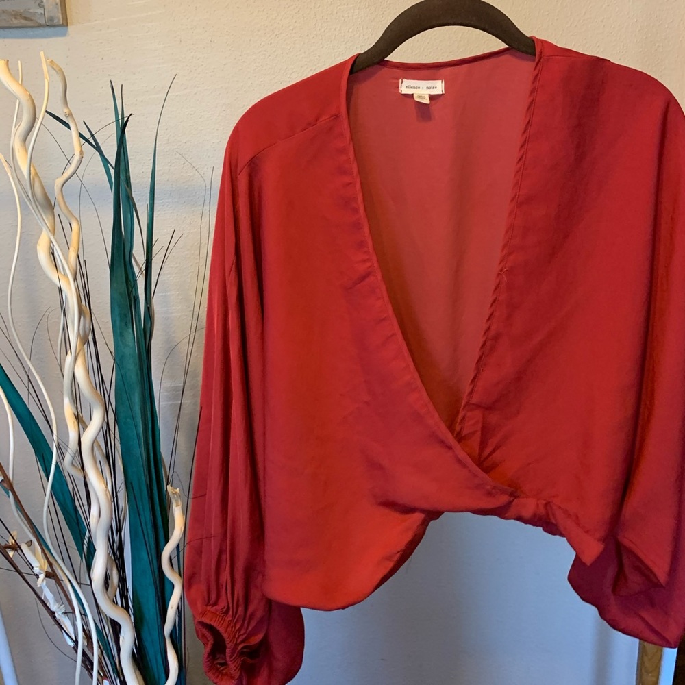 UO deep V blouse